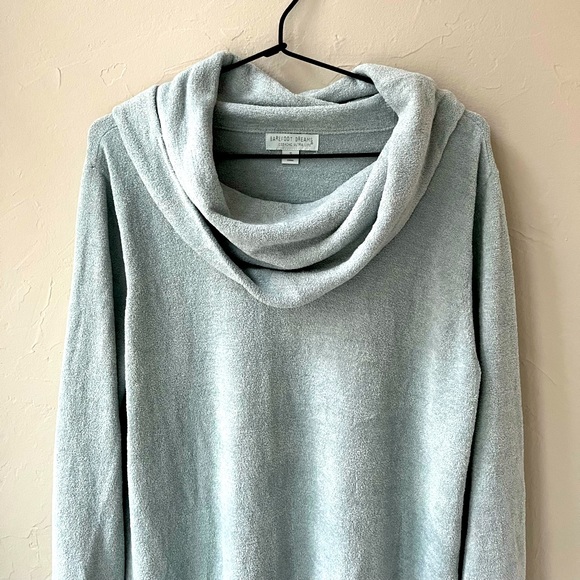 BAREFOOT DREAMS COZYCHIC ULTRA LITE HI LOW COWL SWEATER - Picture 3 of 5